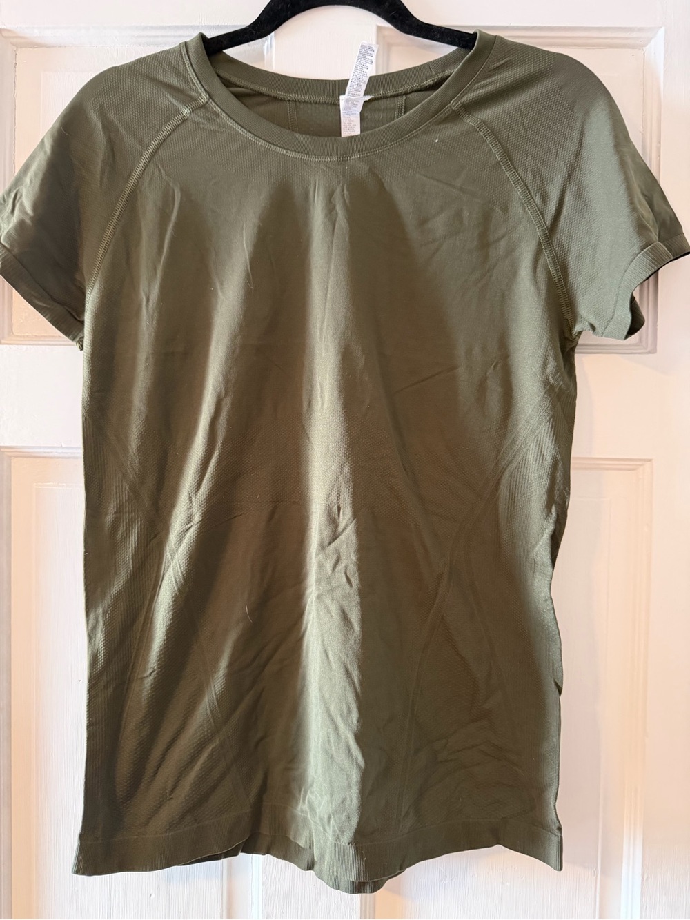 Athleta Olive Green Short Sleeve Crew Tee